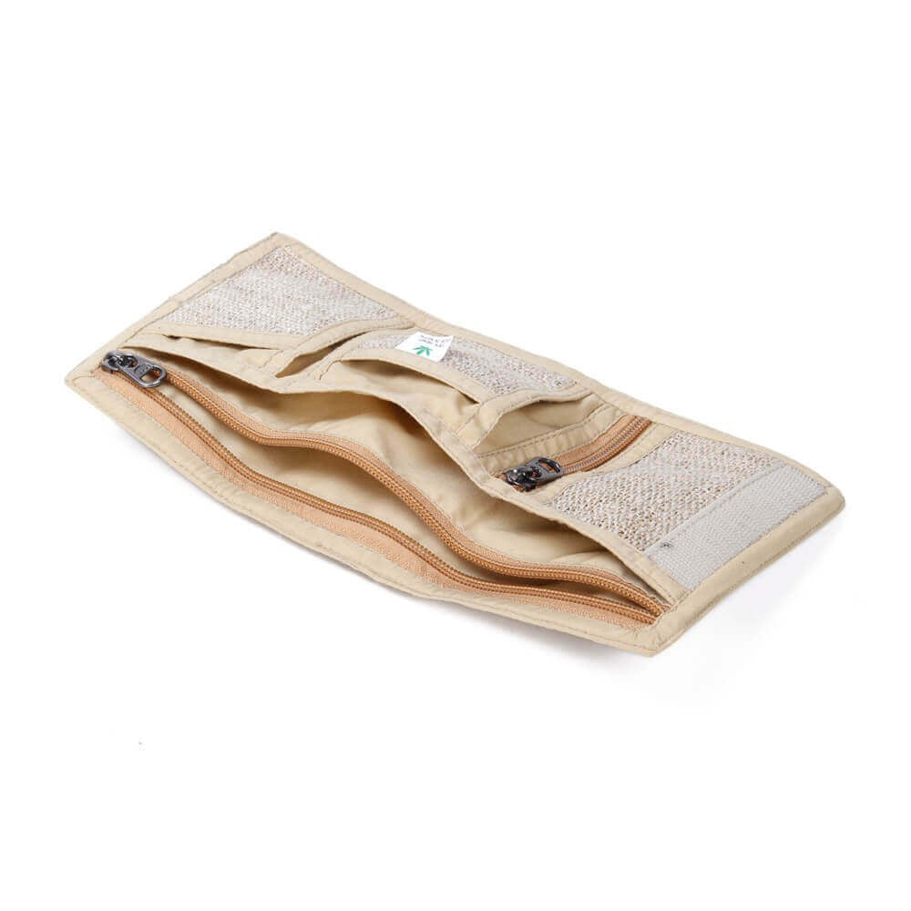 Black Hemp Wallet Cultbagz Geldbörse beige
